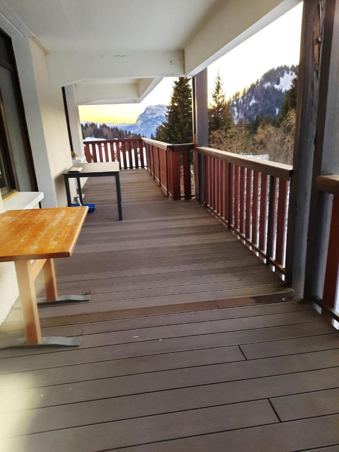 Les Terrasses Du Mont Blanc Lägenhet Praz de Lys Exteriör bild